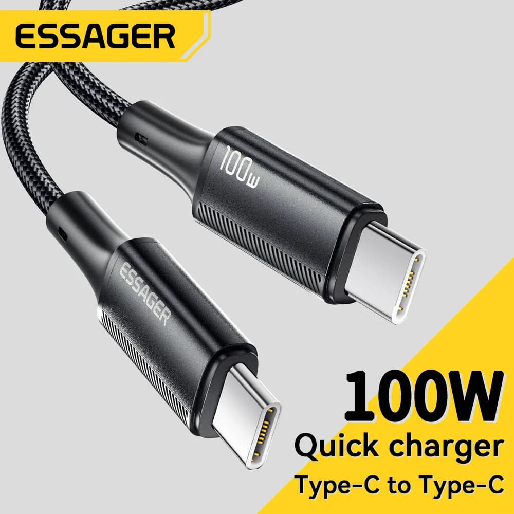 100W PD Hurtiglading USB-C til USB-C Kabel