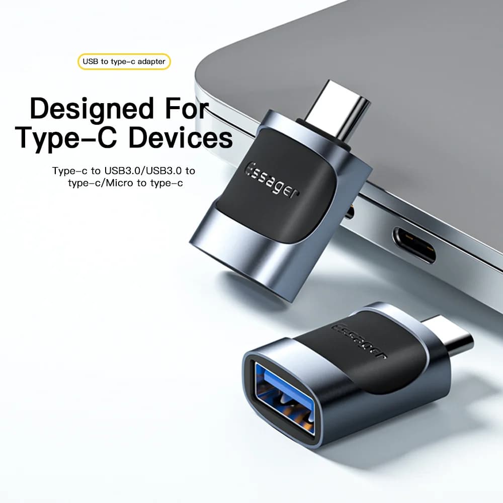 USB-C til Micro USB OTG-adapter