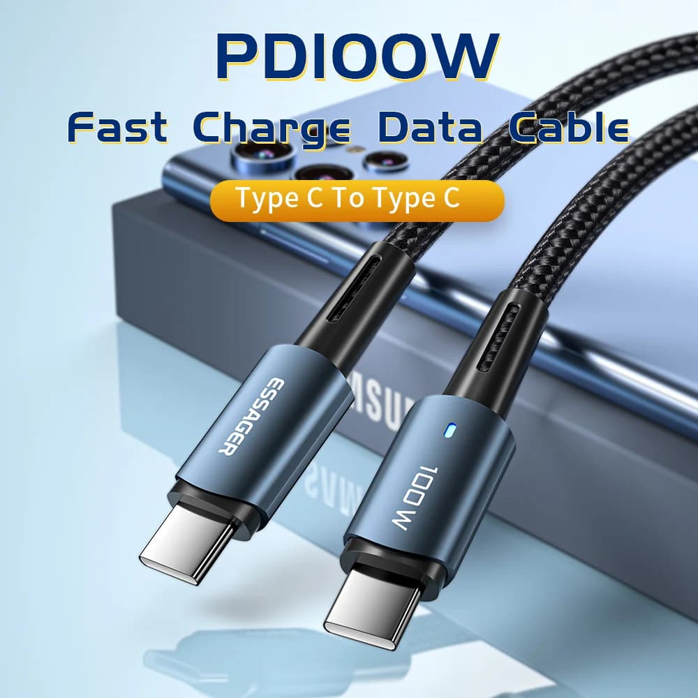 100W USB-C PD Hurtigladekabel