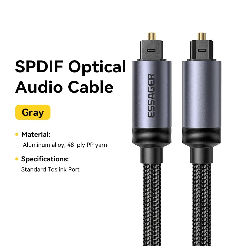 Digital Fiber Optisk Toslink SPDIF Lydkabel