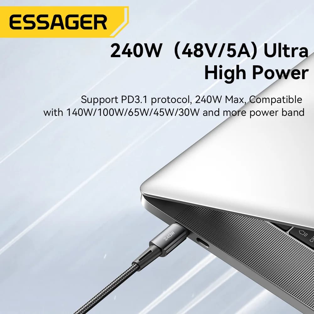 240W Superhurtig USB-C datakabel 6A