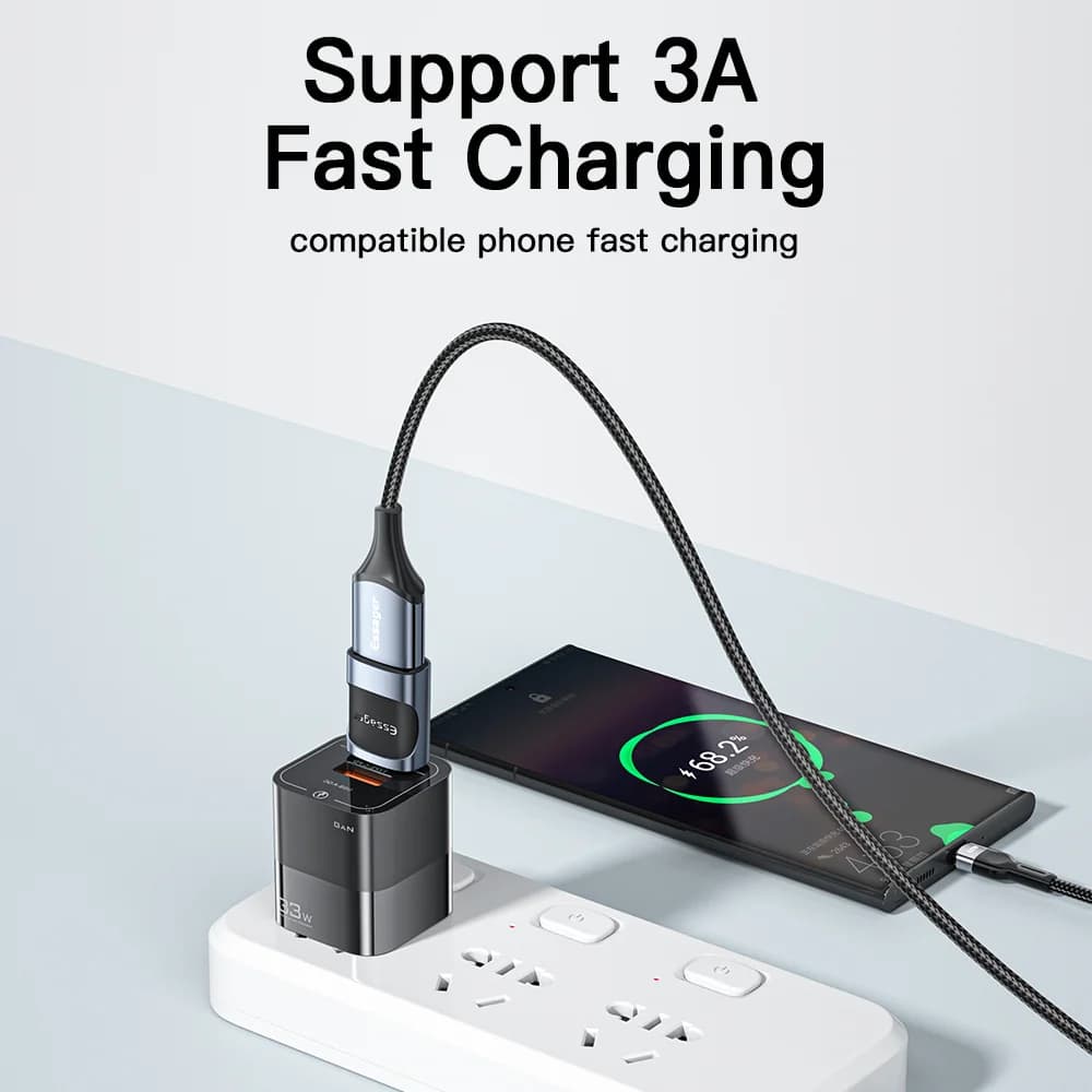 USB-C til Micro USB OTG-adapter