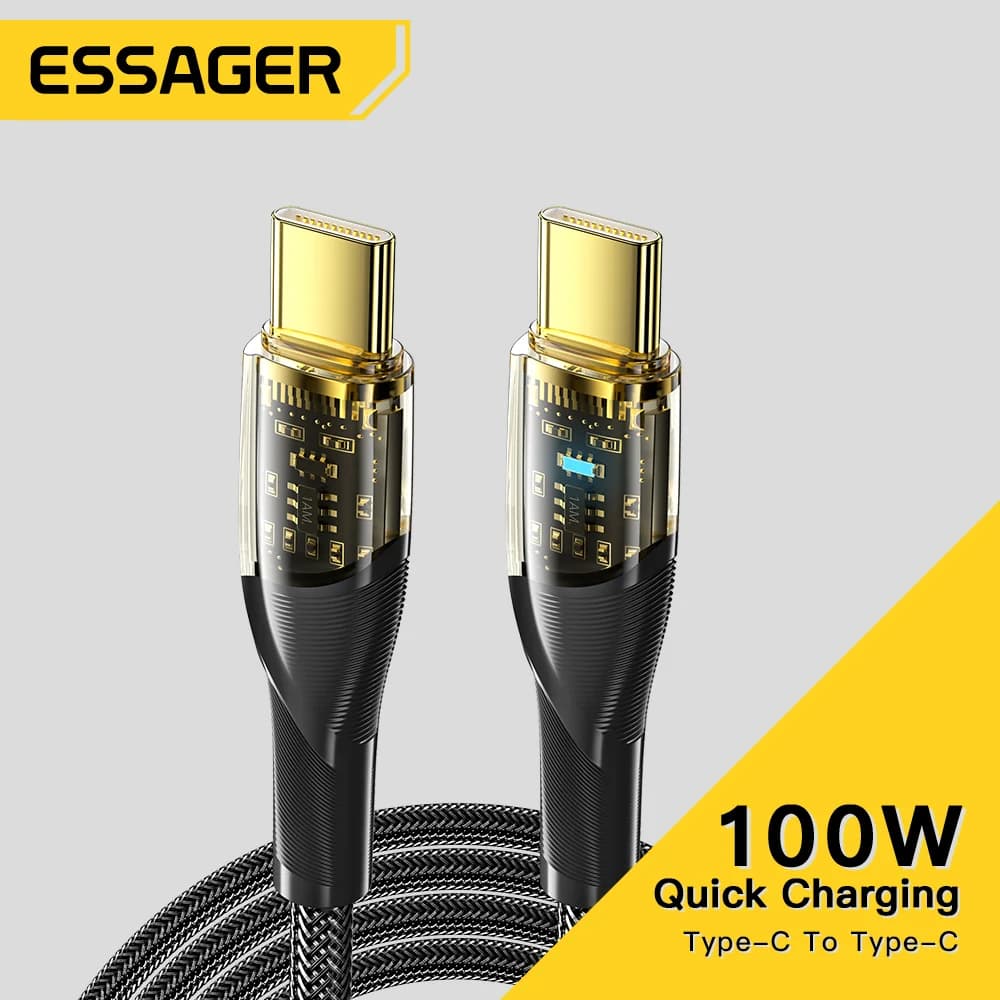 100W USB-C til USB-C PD hurtigladekabel