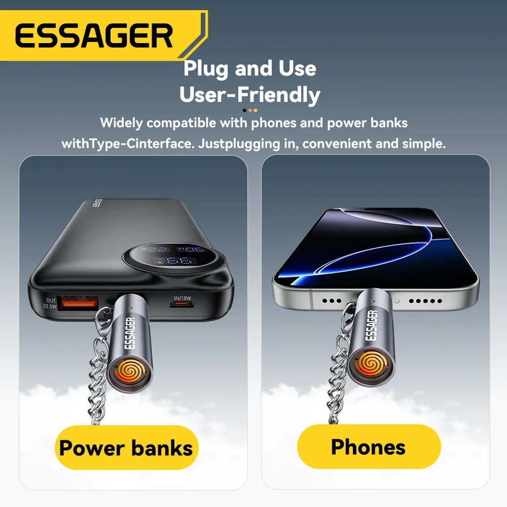 Mini USB-C Tunningslys med Volframtråd