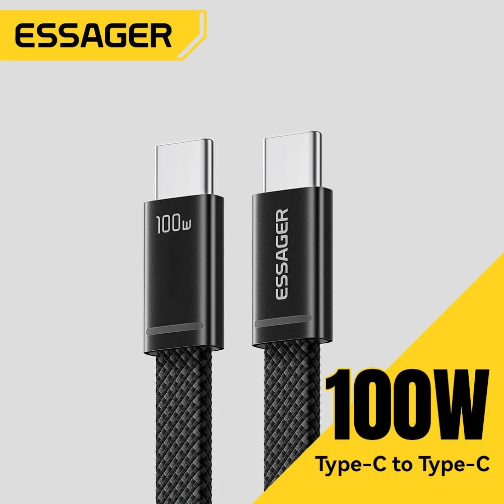 100W slank USB-C til USB-C PD hurtigladekabel