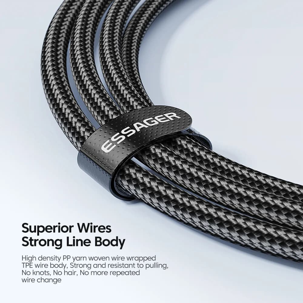 100W USB-C til USB-C hurtigladekabel 3m
