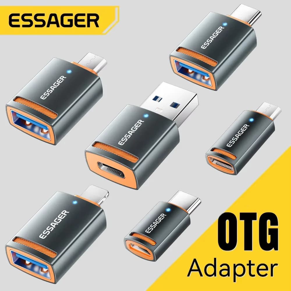 USB 3.0 OTG-adapter Type-C hann til USB-A hunn