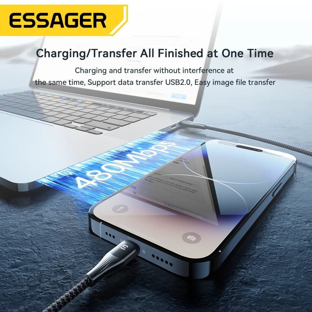 USB-C til Lightning PD hurtigladekabel