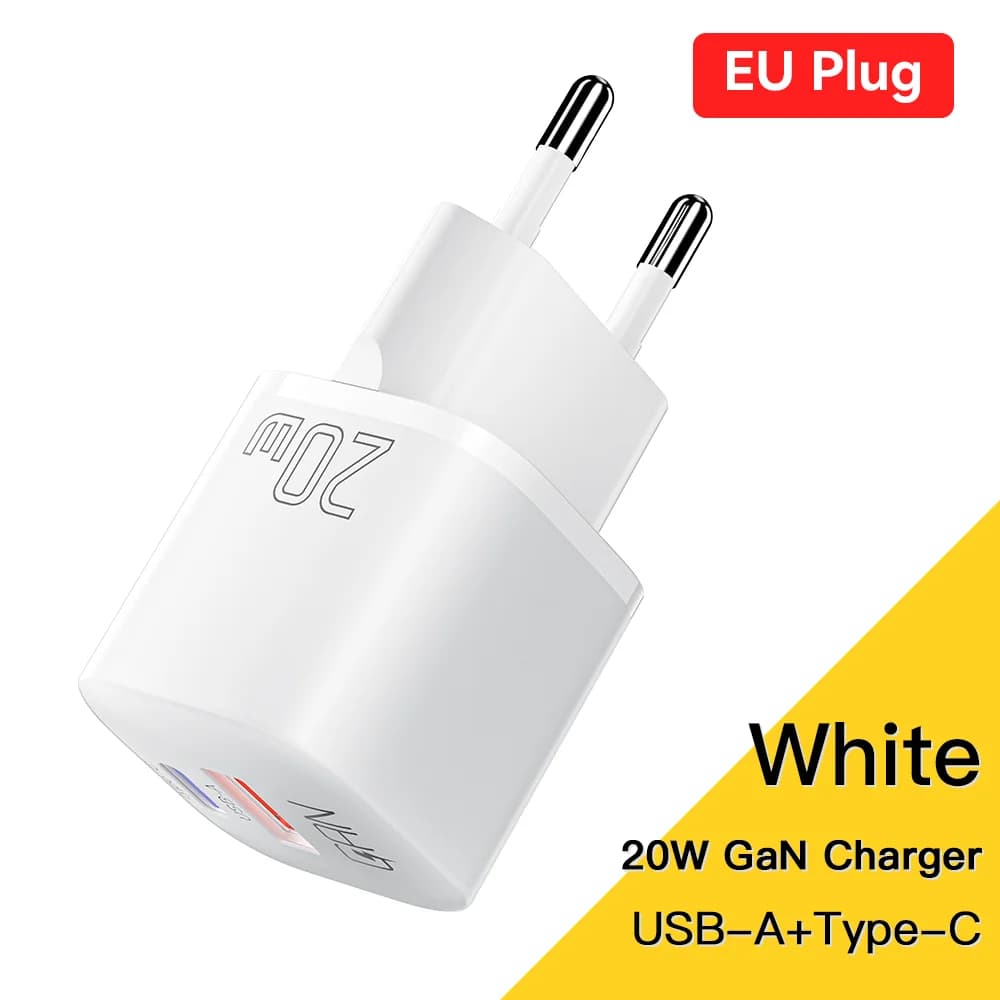 20W GaN USB-C PD hurtiglader
