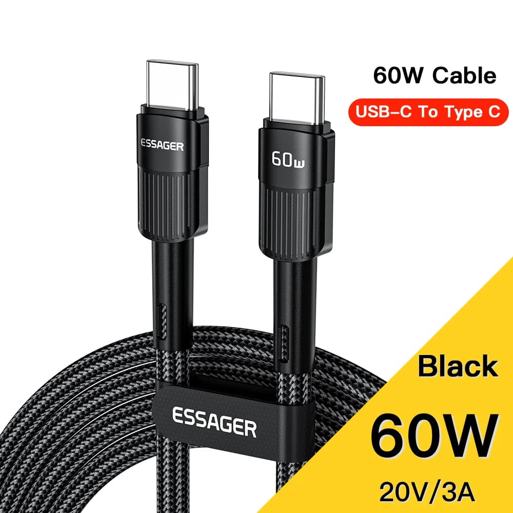 100W USB-C til USB-C hurtigladekabel 3m