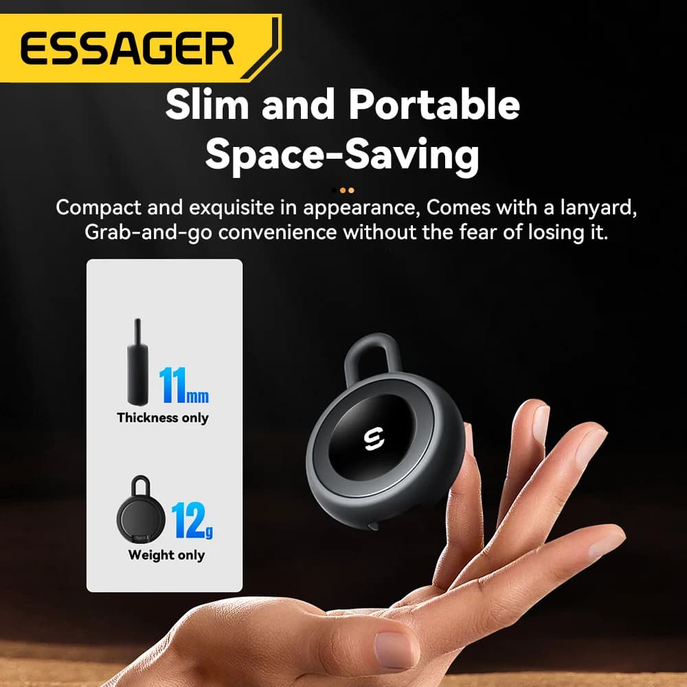 Trådløs magnetisk klokkelader med USB Type-C-port