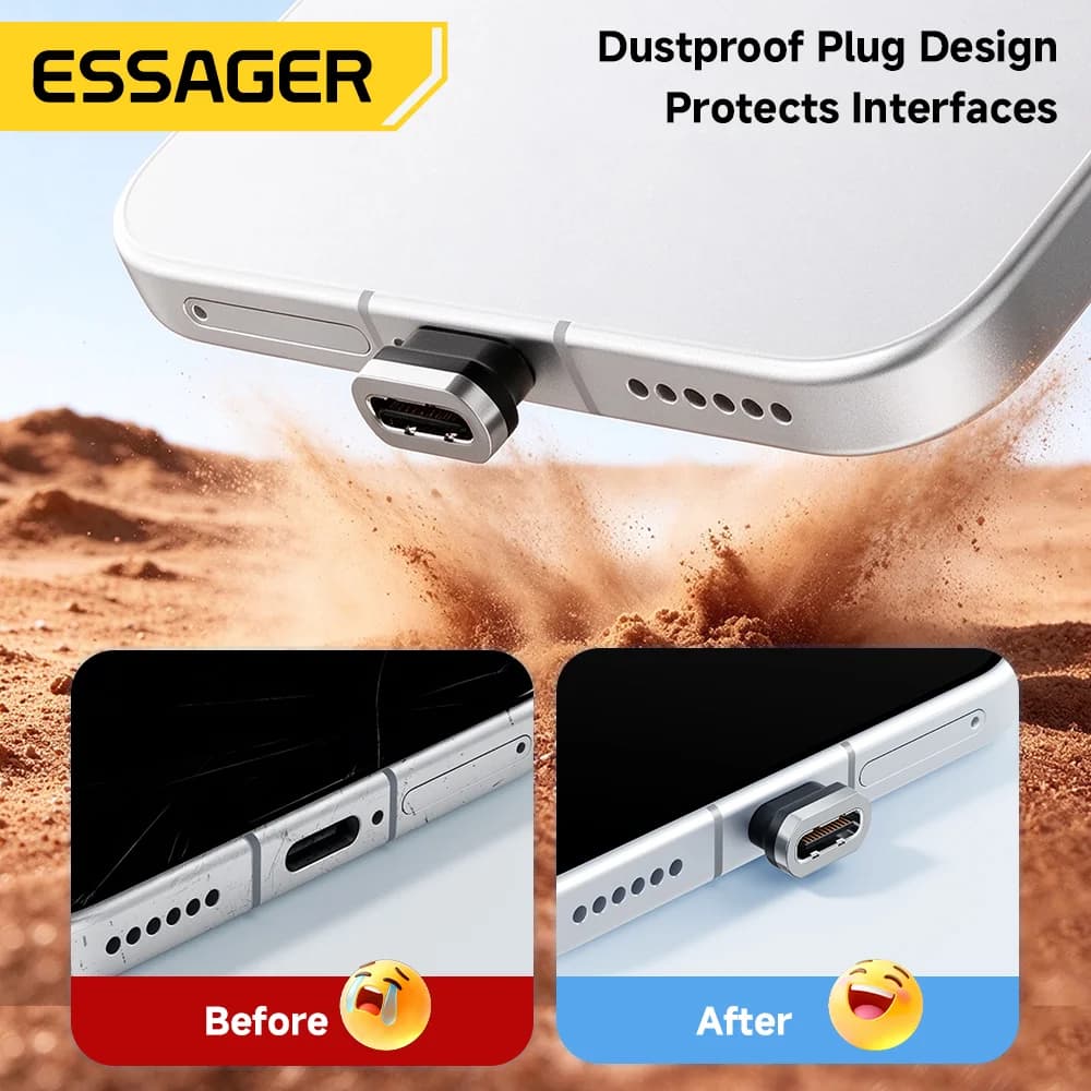 100W 7A Magnetisk USB-C Hurtigladingskabel