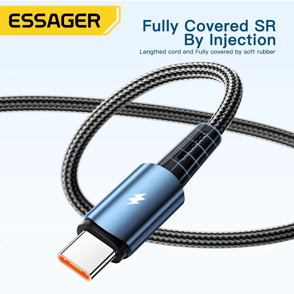 120W USB-C hurtigladekabel, 6A