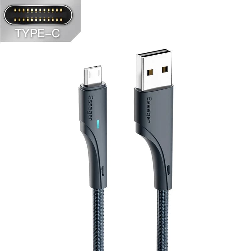 3A USB-A til USB-C hurtigladekabel