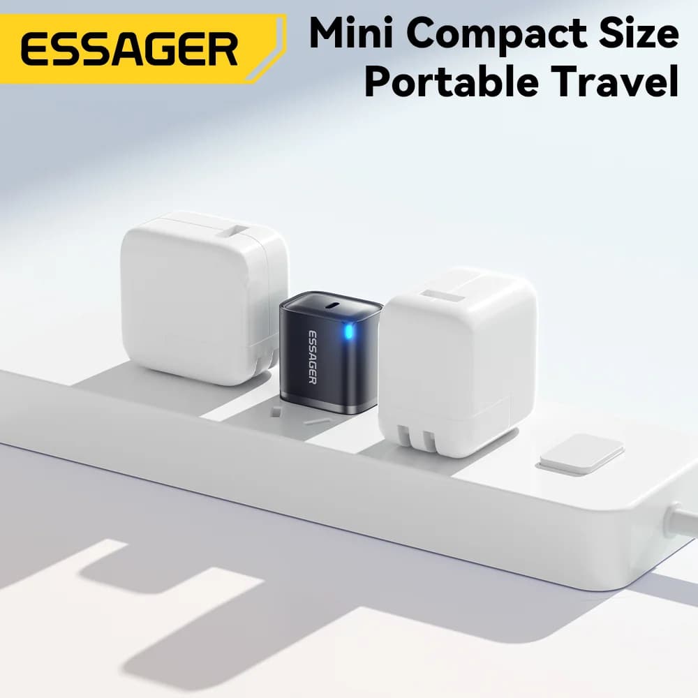30W Mini USB-C Lader med Lightning-kabelsett
